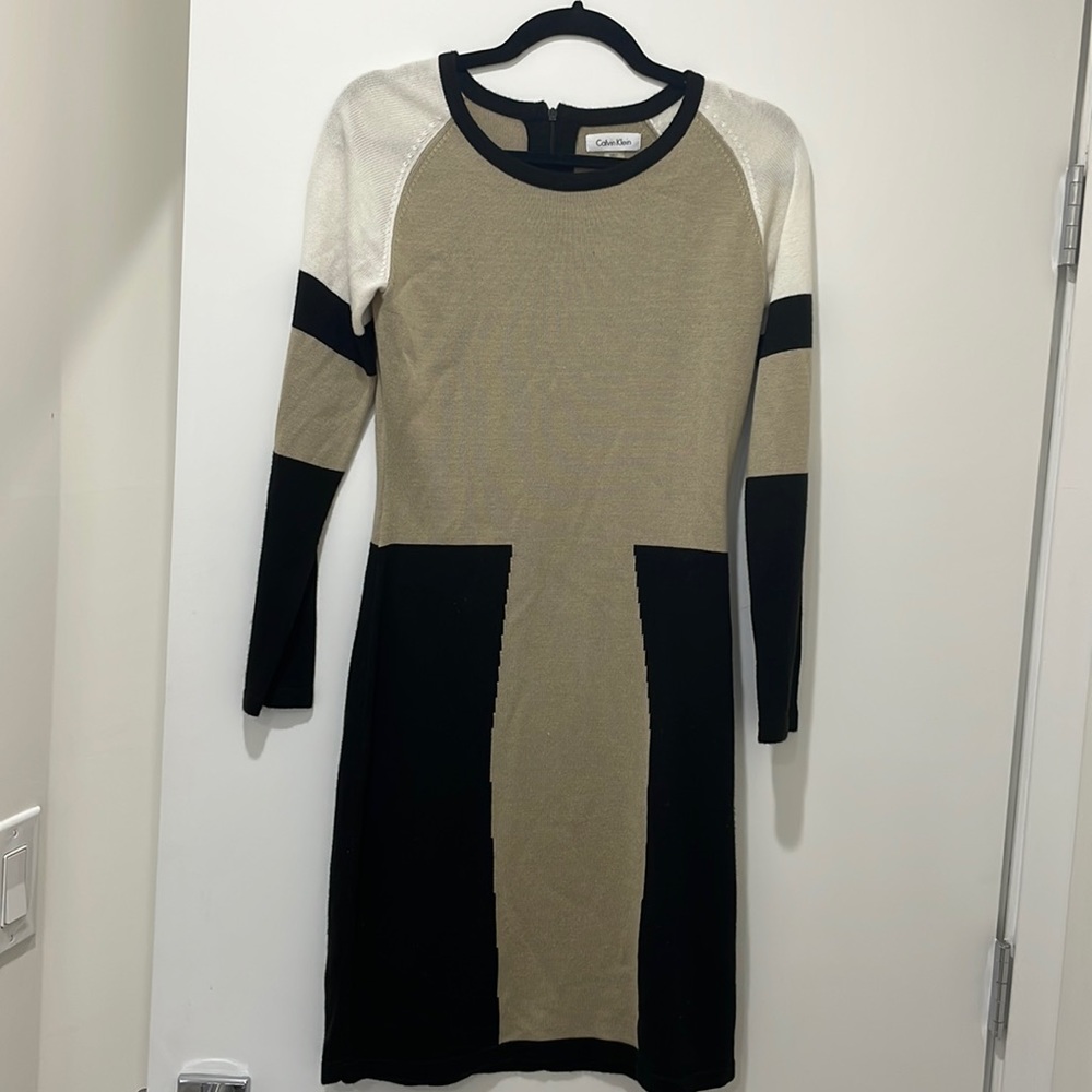 Calvin Klein Color Blocked Dress